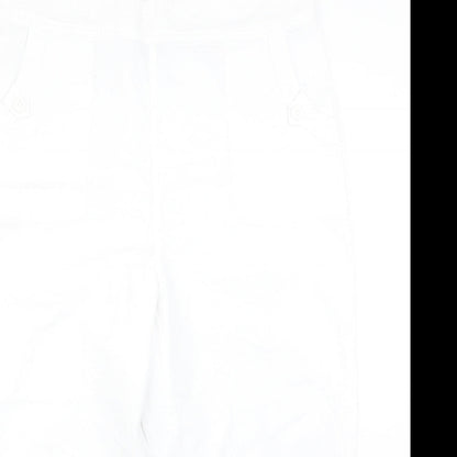 Womens UK Size 16 ISLE Regular Fit  White Trousers
