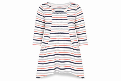 Womens UK Size M Capri Multicoloured Basic T-Shirt