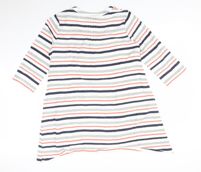 Womens UK Size M Capri Multicoloured Basic T-Shirt