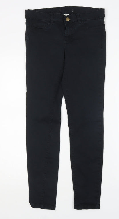 Womens UK Size 8 H&M Regular Fit Skinny Black Jeans