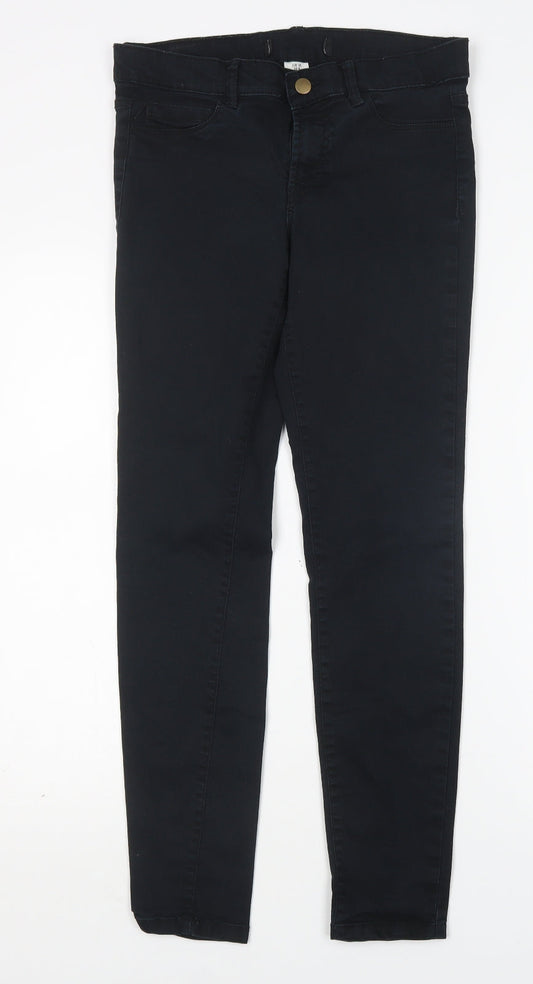 Womens UK Size 8 H&M Regular Fit Skinny Black Jeans