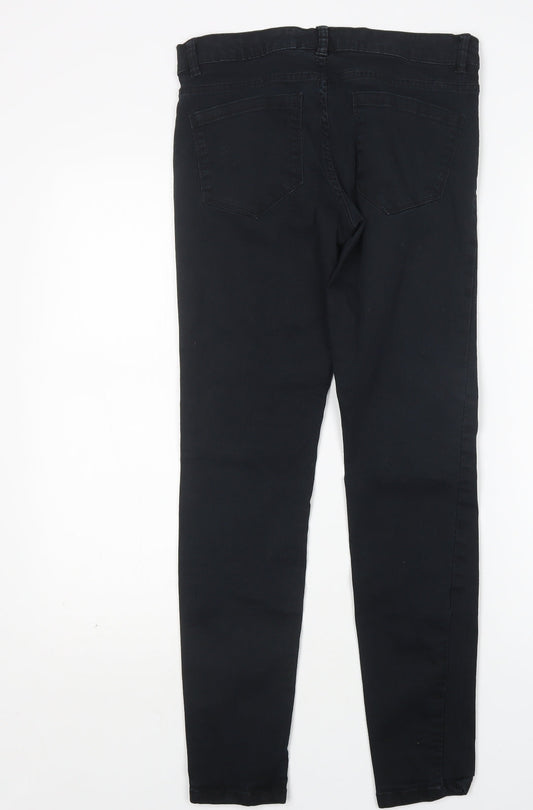 Womens UK Size 8 H&M Regular Fit Skinny Black Jeans