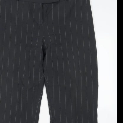 Littlewoods Womens Multicoloured Striped Polyester Trousers  Size 18 L29 in Regular