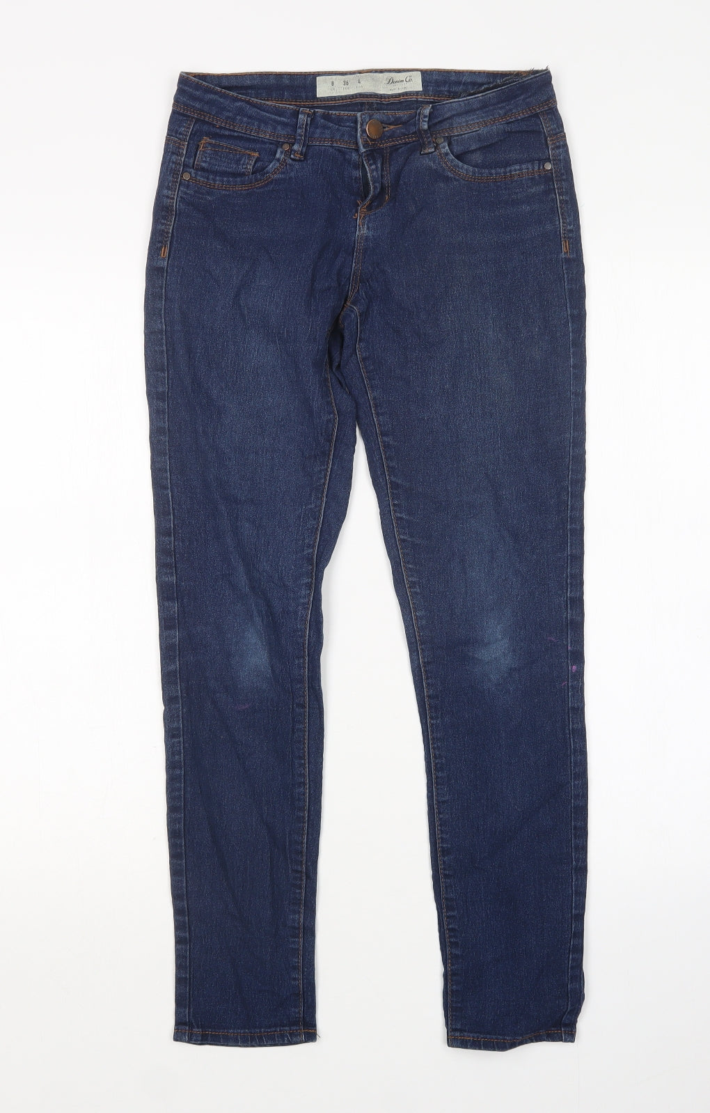 Denim Co Womens Blue  Cotton Skinny Jeans Size 8 L27 in Regular