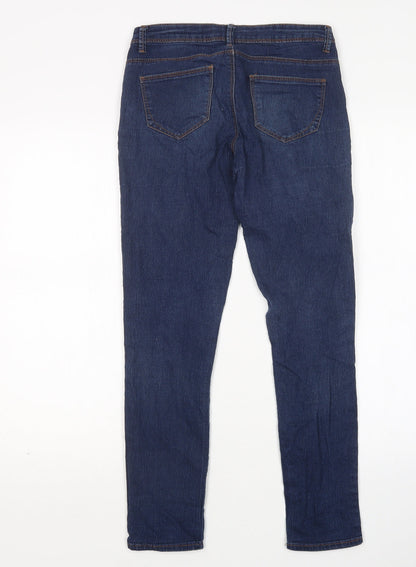 Denim Co Womens Blue  Cotton Skinny Jeans Size 8 L27 in Regular