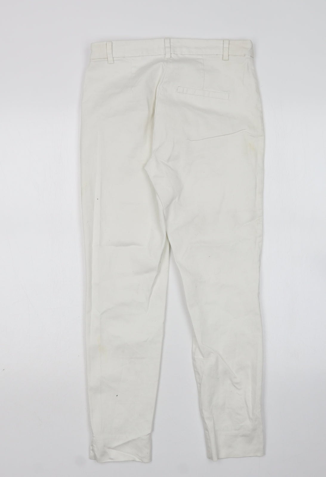 Womens UK Size 8 H&M Regular Fit Skinny White Jeans