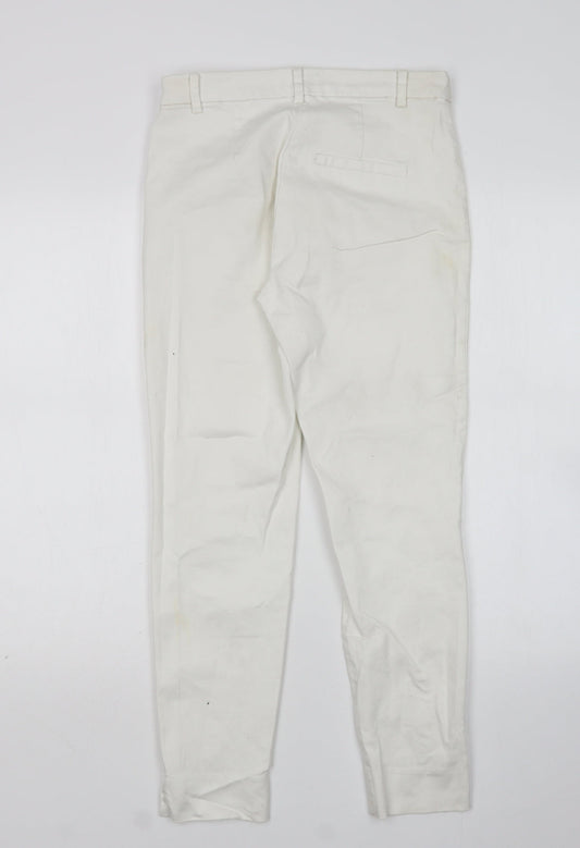 Womens UK Size 8 H&M Regular Fit Skinny White Jeans