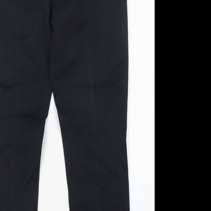 Studio W Womens Black  Cotton Chino Trousers Size 10 L27 in Regular