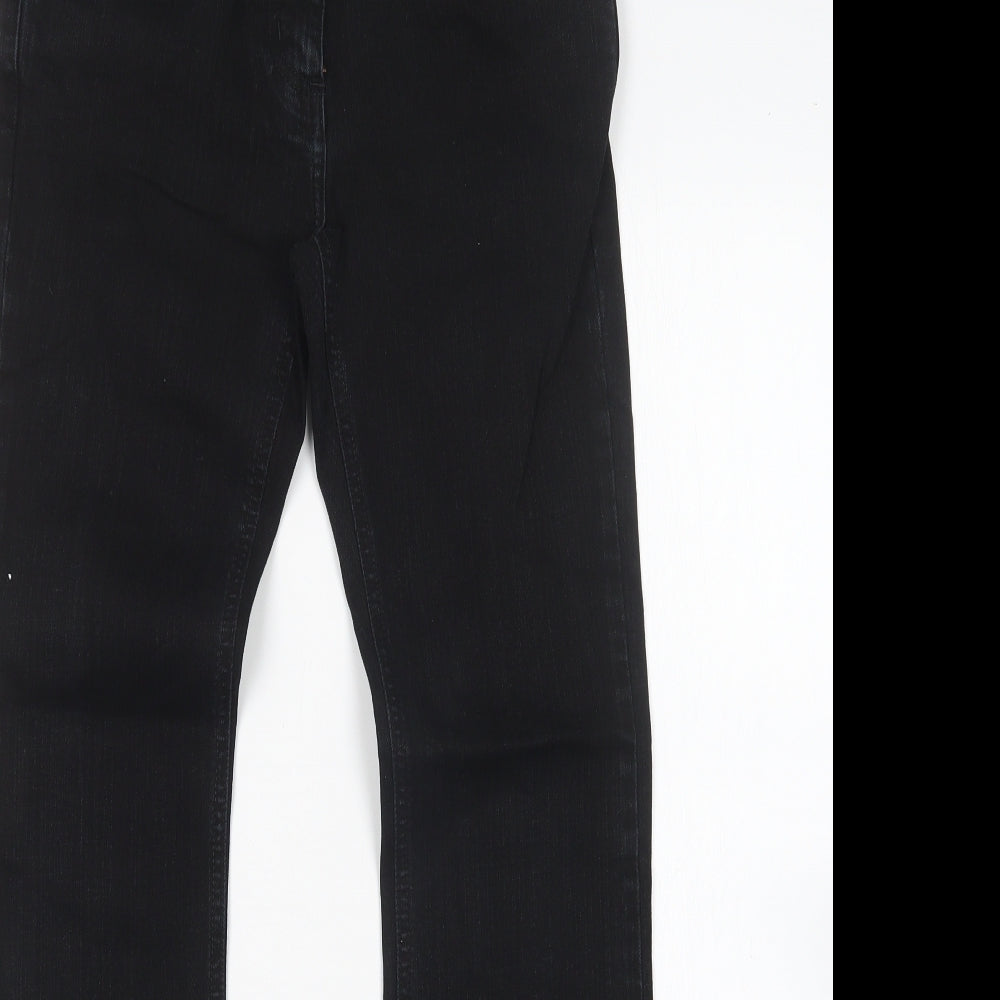 NEXT Womens Black  Cotton Skinny Jeans Size 8 L31 in Regular