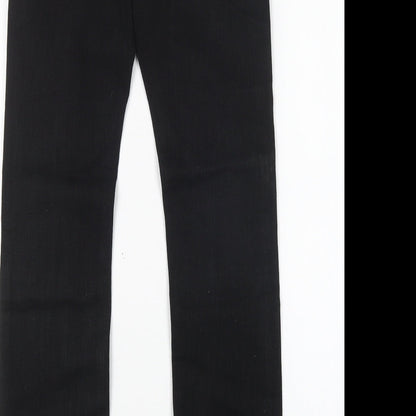 NEXT Womens Black  Cotton Skinny Jeans Size 8 L31 in Regular