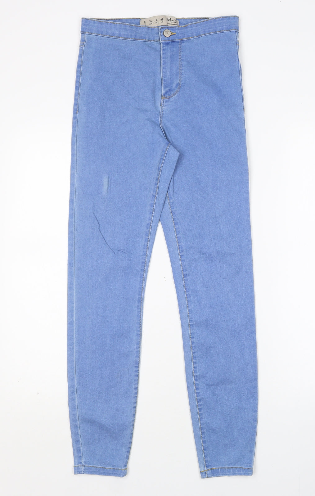 Denim Co Womens Blue  Cotton Skinny Jeans Size 8 L28 in Regular