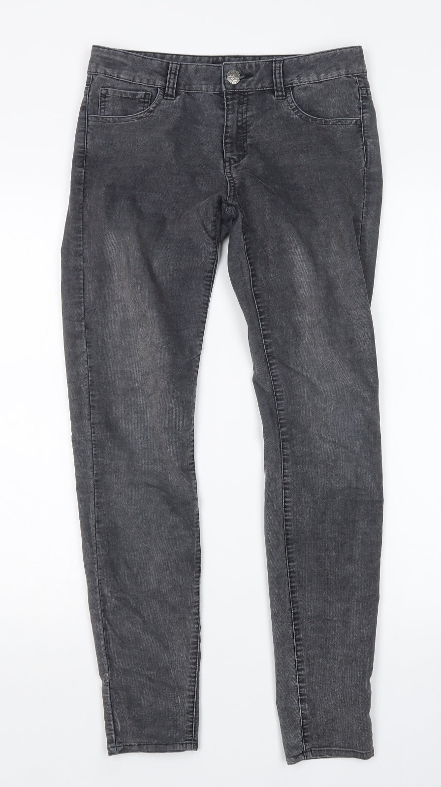 Womens UK Size 8 LOFT Regular Fit Skinny Grey Jeans