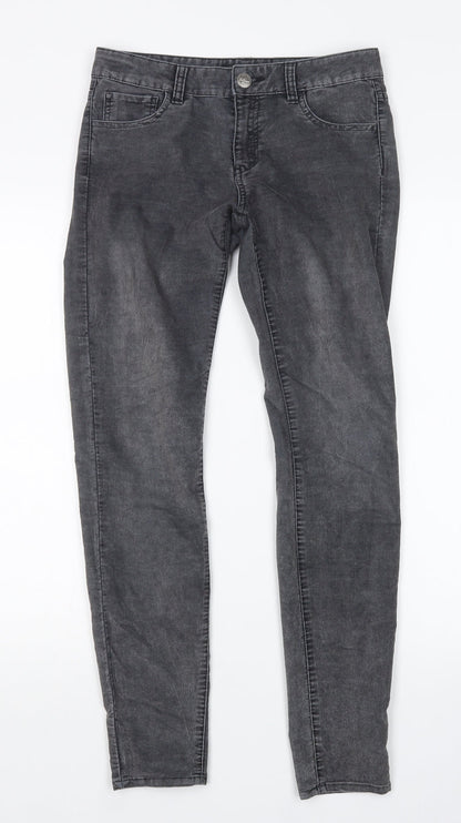 Womens UK Size 8 LOFT Regular Fit Skinny Grey Jeans