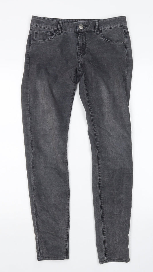 Womens UK Size 8 LOFT Regular Fit Skinny Grey Jeans