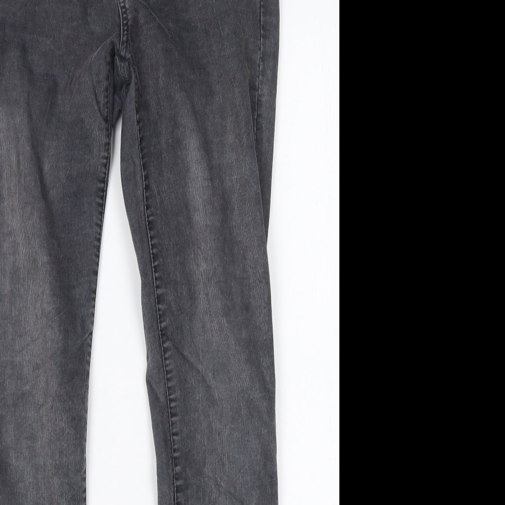 Womens UK Size 8 LOFT Regular Fit Skinny Grey Jeans
