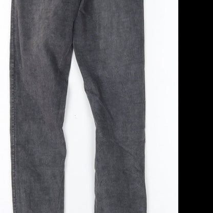 Womens UK Size 8 LOFT Regular Fit Skinny Grey Jeans
