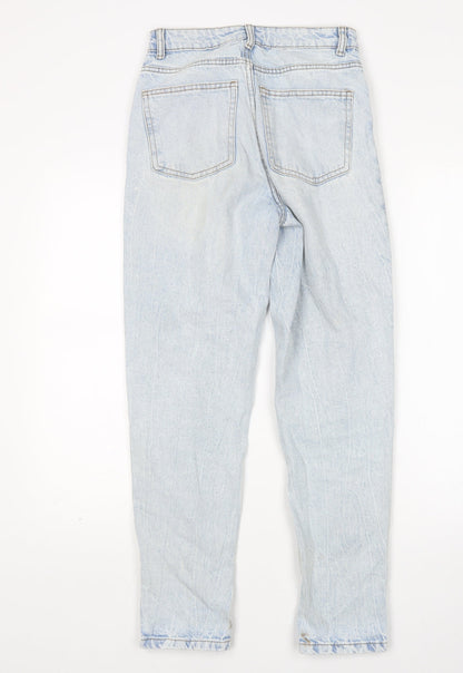 denim Co Womens Blue  Cotton Mom Jeans Size 6 L28 in Regular