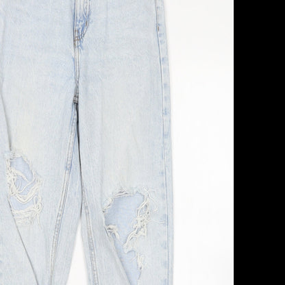 denim Co Womens Blue  Cotton Mom Jeans Size 6 L28 in Regular