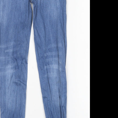 Pink Boutique Womens Blue  Cotton Skinny Jeans Size 10 L28 in Regular