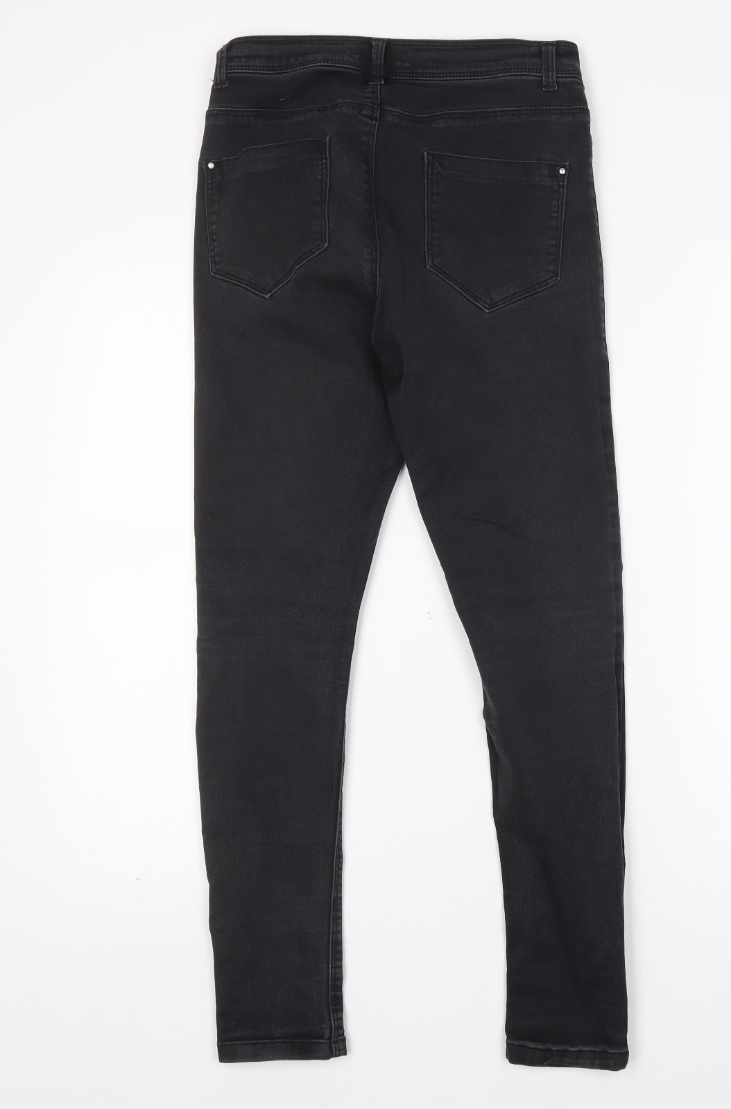 Dorothy Perkins Womens Black  Cotton Skinny Jeans Size 10 L27 in Regular