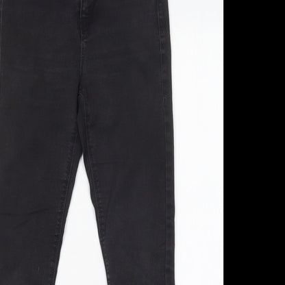 Dorothy Perkins Womens Black  Cotton Skinny Jeans Size 10 L27 in Regular