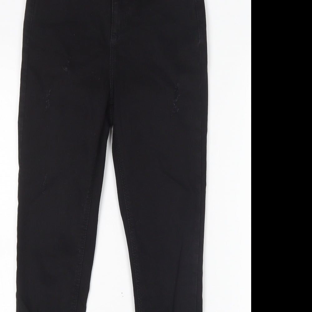 Denim Co Womens Black  Cotton Skinny Jeans Size 6 L28 in Regular