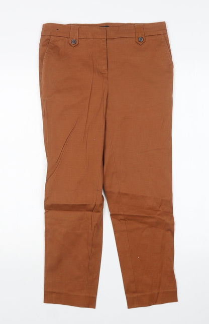 Womens UK Size 8 NEXT Regular Fit  Brown Trousers