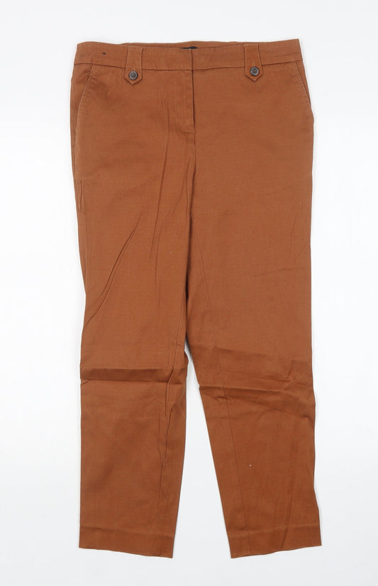 Womens UK Size 8 NEXT Regular Fit  Brown Trousers
