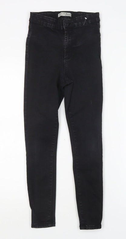 Denim co Womens Black  Cotton Skinny Jeans Size 10 L25 in Regular