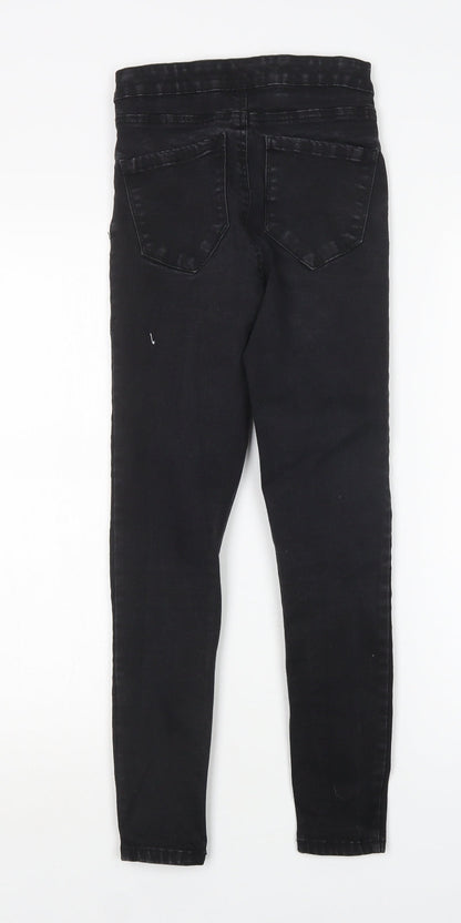Denim co Womens Black  Cotton Skinny Jeans Size 10 L25 in Regular