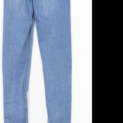 Denim co Womens Blue  Cotton Skinny Jeans Size 8 L28 in Regular