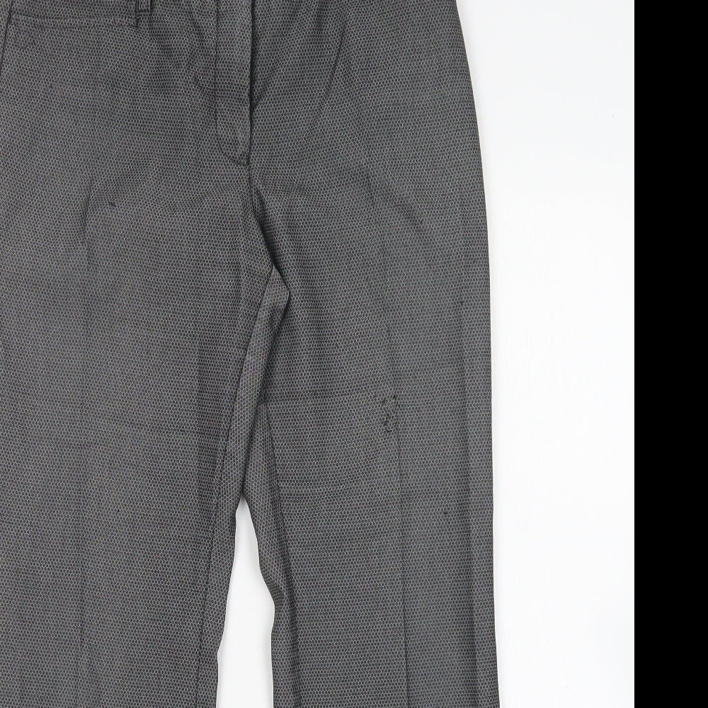 Womens UK Size 10 NEXT Regular Fit  Grey Trousers