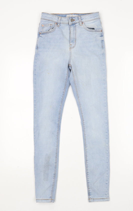 Denim co Womens Blue  Cotton Skinny Jeans Size 8 L28 in Regular