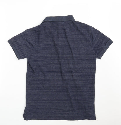 GAP  Mens Blue  100% Cotton  Polo Size M Collared Button