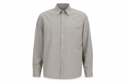 Mens UK Size One Size Hanover Beige  Button-Up Long Sleeve Casual Shirt