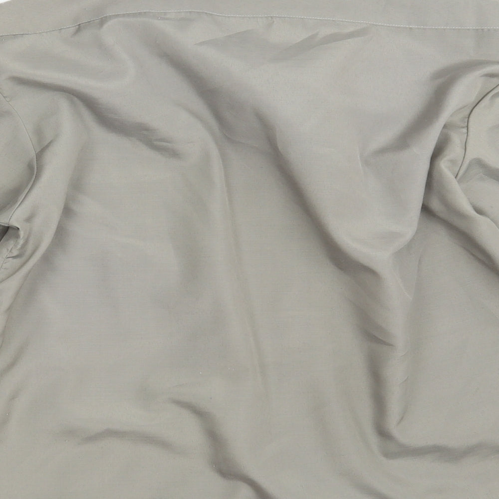 Mens UK Size One Size Hanover Beige  Button-Up Long Sleeve Casual Shirt