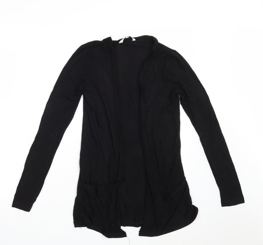 Womens UK Size 8 New Look Black Wrap Jumper