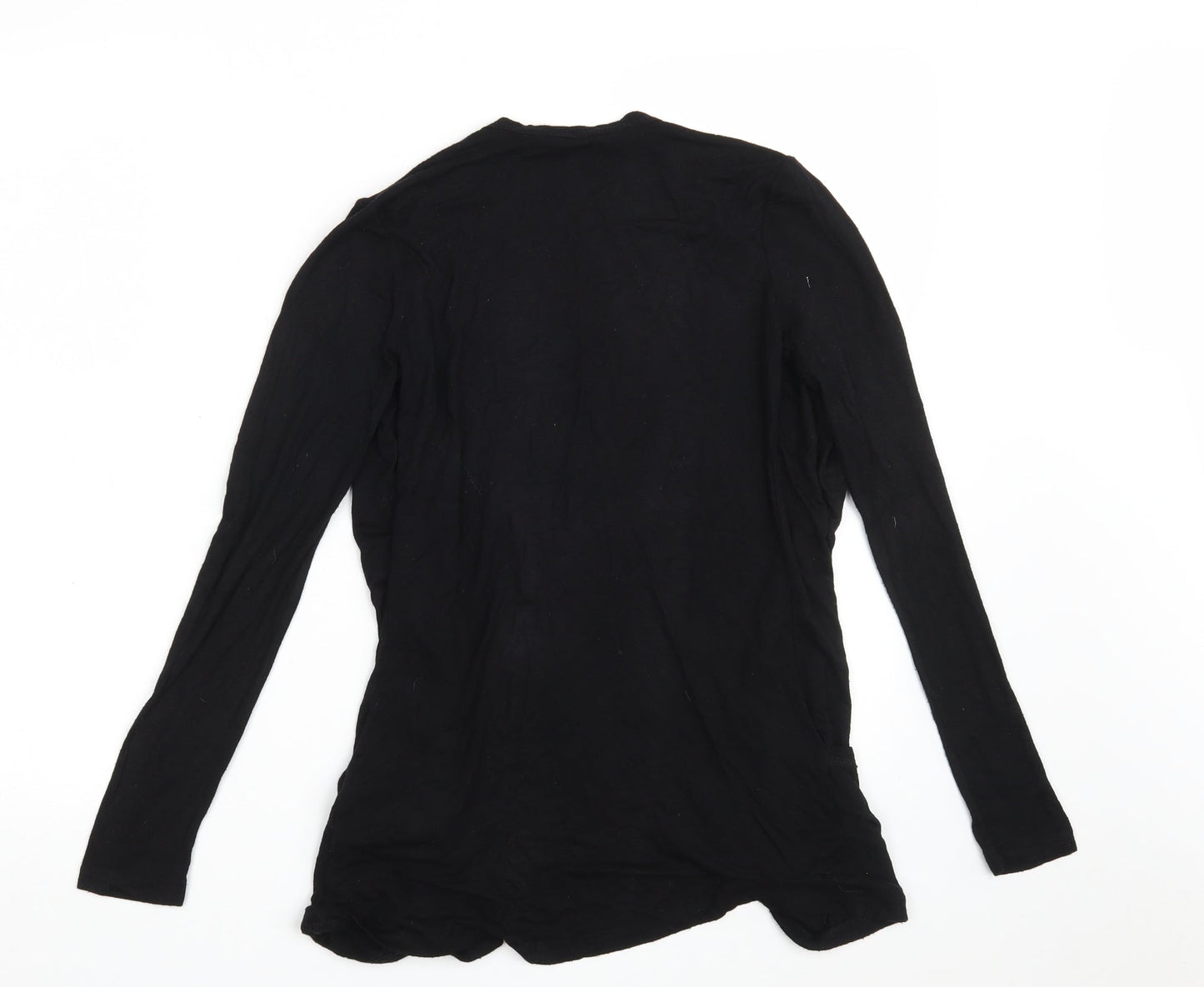 Womens UK Size 8 New Look Black Wrap Jumper