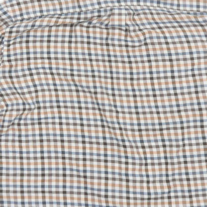 Mens UK Size M Bonari Brown  Button-Up Long Sleeve Casual Shirt