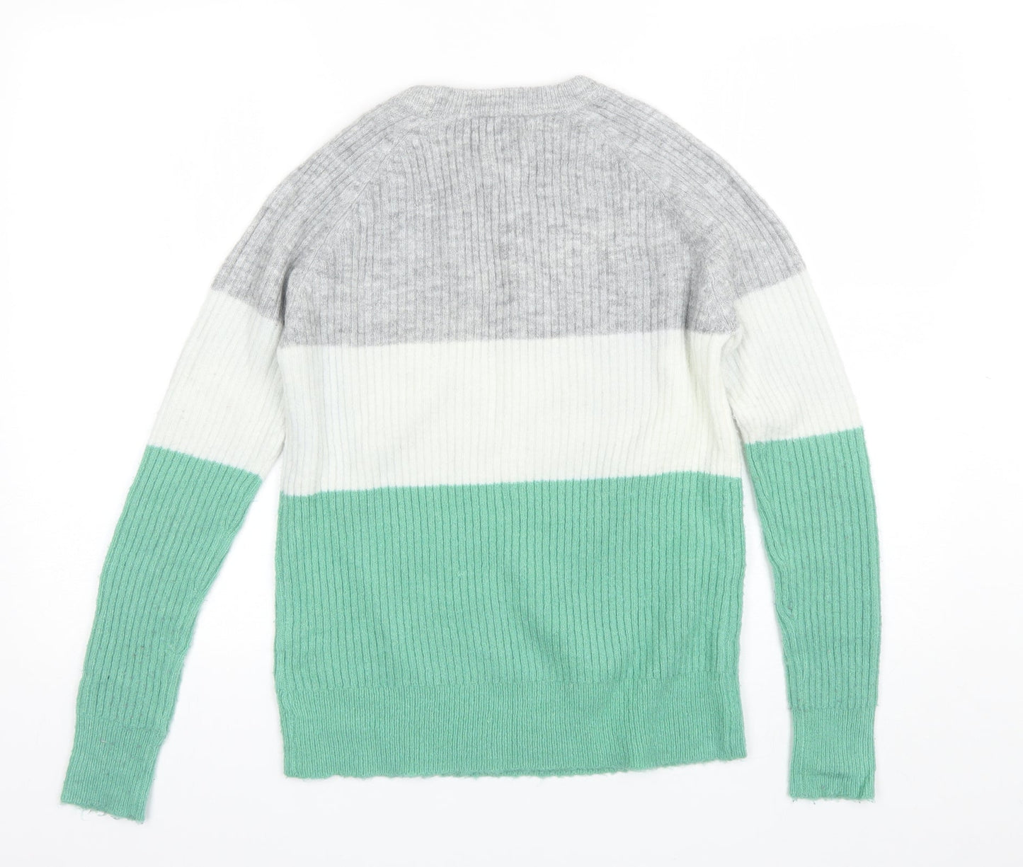 Womens UK Size S Papaya Green Pullover Jumper