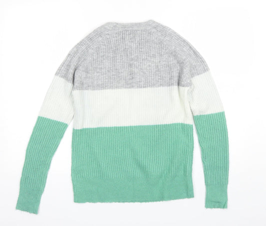 Womens UK Size S Papaya Green Pullover Jumper