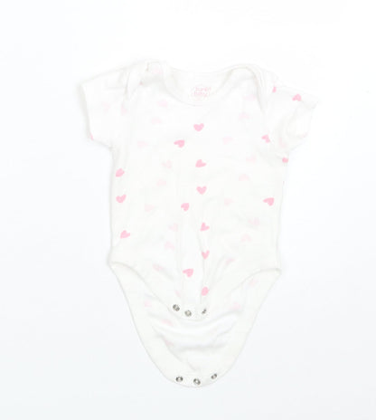 Pure Baby Baby White  Cotton Romper One-Piece Size 3-6 Months
