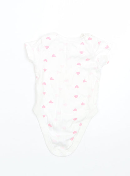 Pure Baby Baby White  Cotton Romper One-Piece Size 3-6 Months