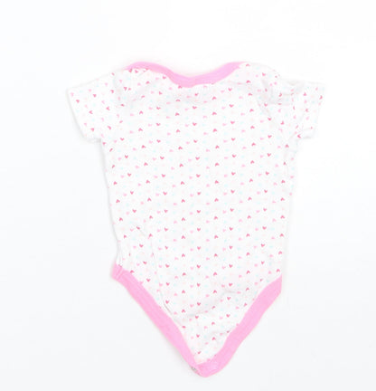 Moon & Stars Baby White  Cotton Romper One-Piece Size 3-6 Months