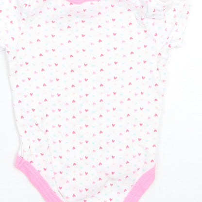 Moon & Stars Baby White  Cotton Romper One-Piece Size 3-6 Months