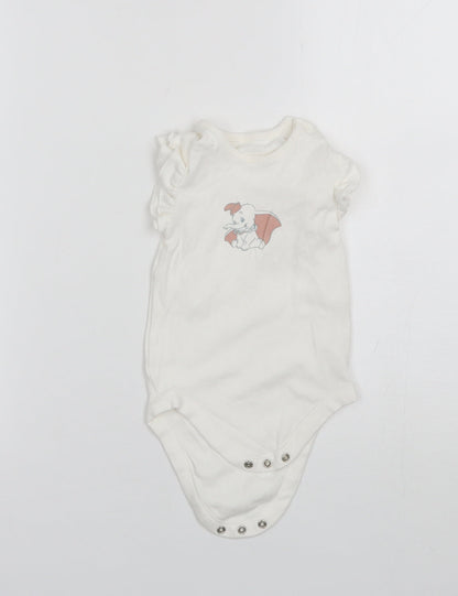 George Baby White  Cotton Romper One-Piece Size 12-18 Months   - Disney