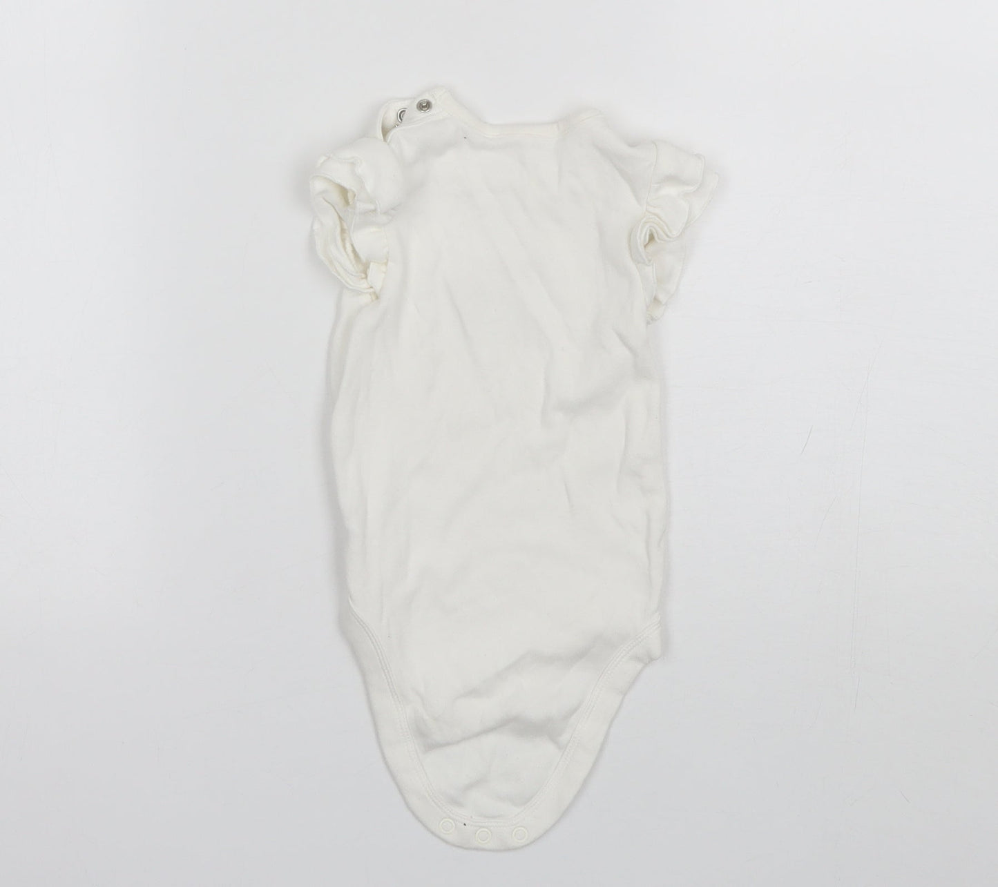 George Baby White  Cotton Romper One-Piece Size 12-18 Months   - Disney