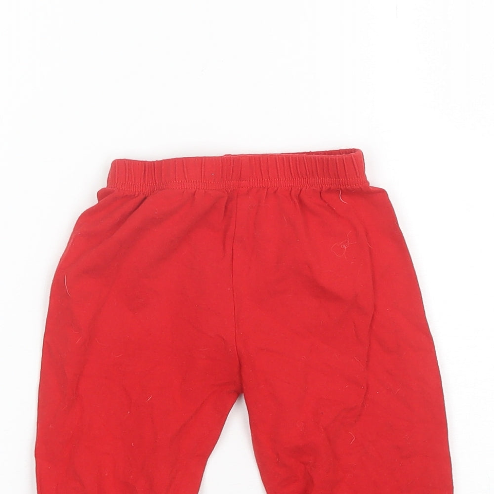 Preworn Girls Red  Cotton Blend Bloomer Trousers Size 2 Years  Regular