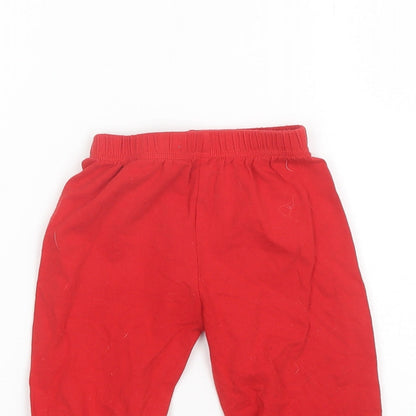 Preworn Girls Red  Cotton Blend Bloomer Trousers Size 2 Years  Regular