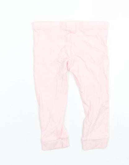 Disney Baby Pink  Cotton Jogger Leggings Size 12-18 Months
